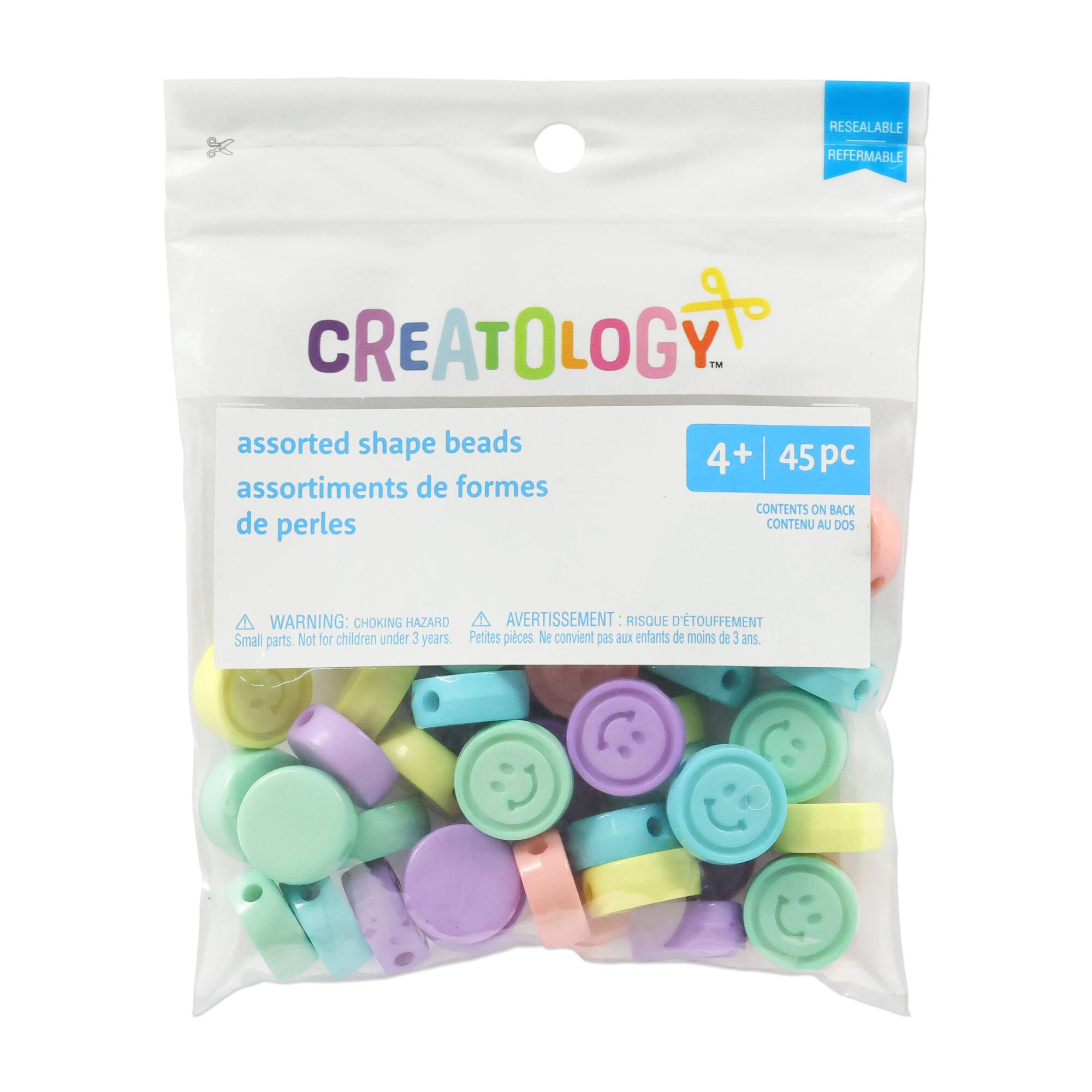 Assorted Smile Shape Beads by Creatology™